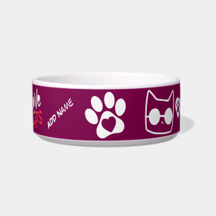 Customizable Cat Bowl - Personalized Cat Gift