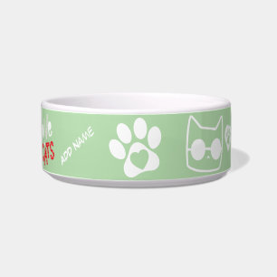 Customizable Cat Bowl - Personalized Cat Gift
