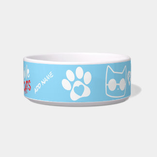 Customizable Cat Bowl - Personalized Cat Gift