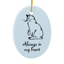 Customizable Cat Memorial Ornament