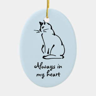Customizable Cat Memorial Ornament