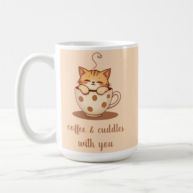Customizable Cat Mug (Left)
