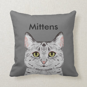 Customizable Cat Pillow - Cute Custom Cat Pillow