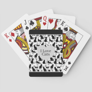 Customizable Cat Print Classic Playing Cards