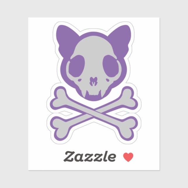 Customizable Cat Skull and Crossbones (Sheet)