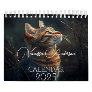 Customizable Cat-Themed Calendar with Notes