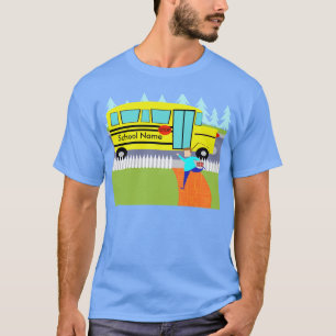 Customizable Catching the School Bus T-Shirt