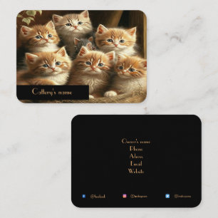 Customizable Cattery Business Card