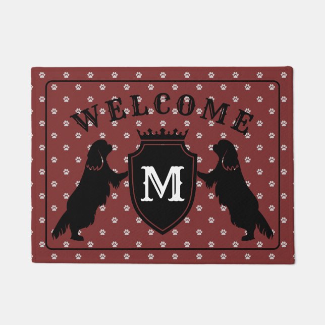 Customizable Cavalier King Charles Spaniel Doormat (Front)