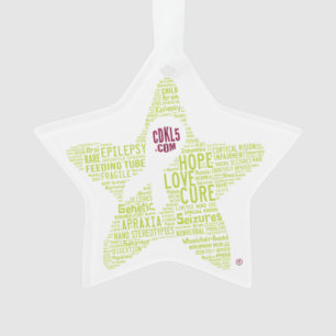 CUSTOMIZABLE CDKL5 Awareness Ornament