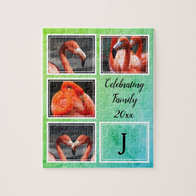 Customizable CELEBRATING FAMILY Photo Keepsake Jigsaw Puzzle (Vertical)