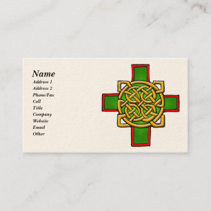 Customizable Celtic Art Business Cards