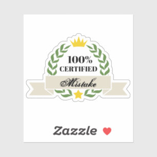 Customizable Certified Mistake Retro Banner