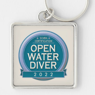 Customizable Certified Open Water Diver Keychain