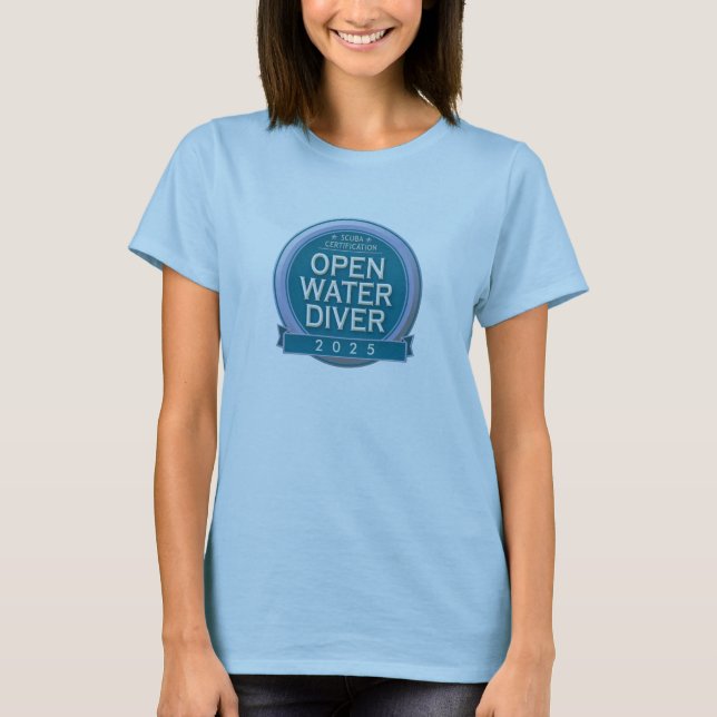 Customizable Certified Open Water Diver T-Shirt (Front)