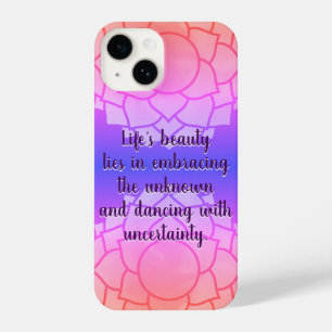 Customizable Chakra Design Inspirational Quote iPhone 14 Case