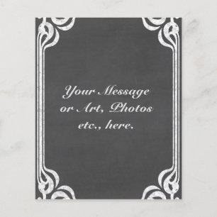 Customizable Chalkboard Background Flyer
