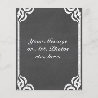Customizable Chalkboard Background Flyer