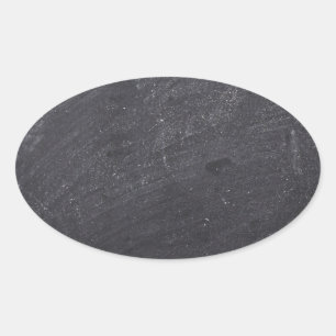 Customizable Chalkboard Background Oval Sticker