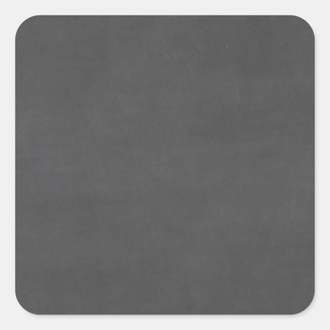Customizable Chalkboard Background Square Sticker (Front)