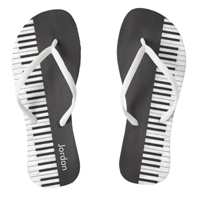 Customizable Chalkboard Keyboard Flip Flops (Footbed)