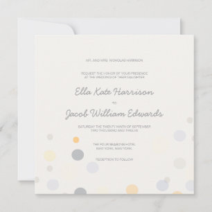 Customizable Champagne Bubbles Wedding Invitation