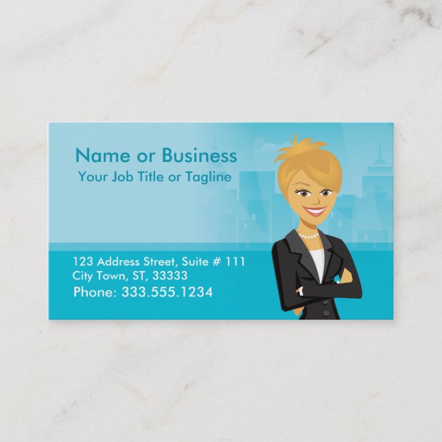 Customizable Character Business Card (Front)