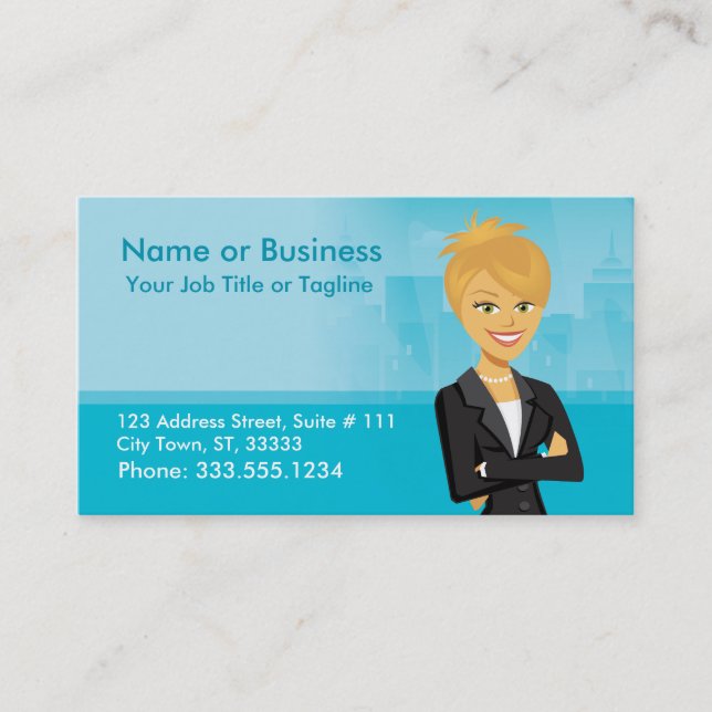 Customizable Character Business Card (Front)