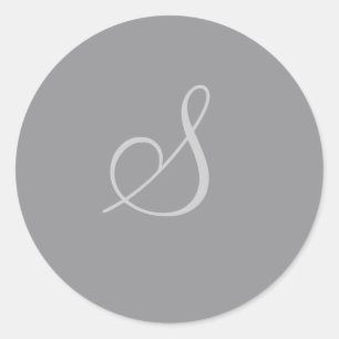 Customizable Charcoal Circle Sticker