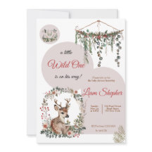 Customizable Charming Woodland Baby Shower