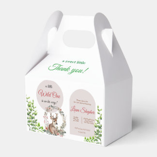 Customizable Charming Woodland-Themed Baby Shower Favor Box