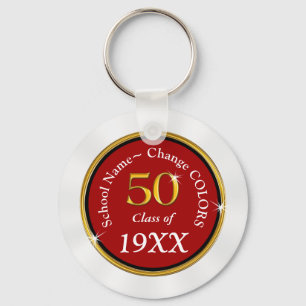 Customizable Cheap 50 Year Class Reunion Souvenirs Keychain