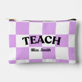 Customizable Chequered Teach Pouch