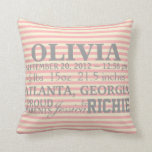 Customizable Chevron Baby Nursery Pillow<br><div class="desc">This customizable chevron nursery pillow will be the perfect addition to your elegant baby girl's nursery.   Perfect for a shower gift or for a welcome home present from mommy and daddy.</div>