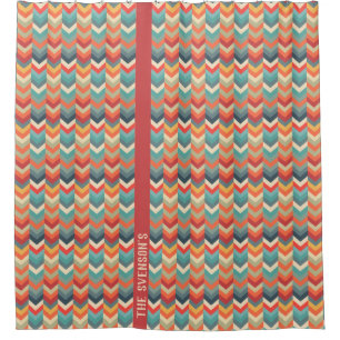 Customizable Chevron Pattern with Retro Colour Pal