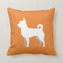 Customizable Chihuahua Silhouette Pillow
