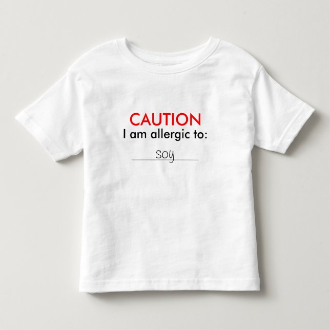 Customizable Childs Allergy Shirt (Front)