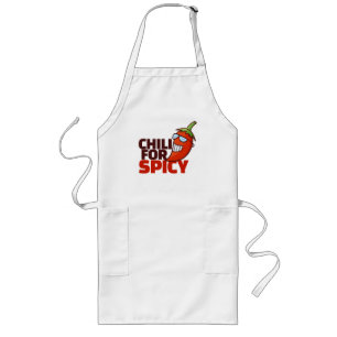 Customizable Chili for Spicy T-Shirt Long Apron