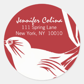 Customizable Chirping Bird Stickers