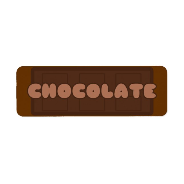 Customizable Chocolate Bakery Labels (Front)