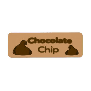 Customizable Chocolate Chip Bakery Labels