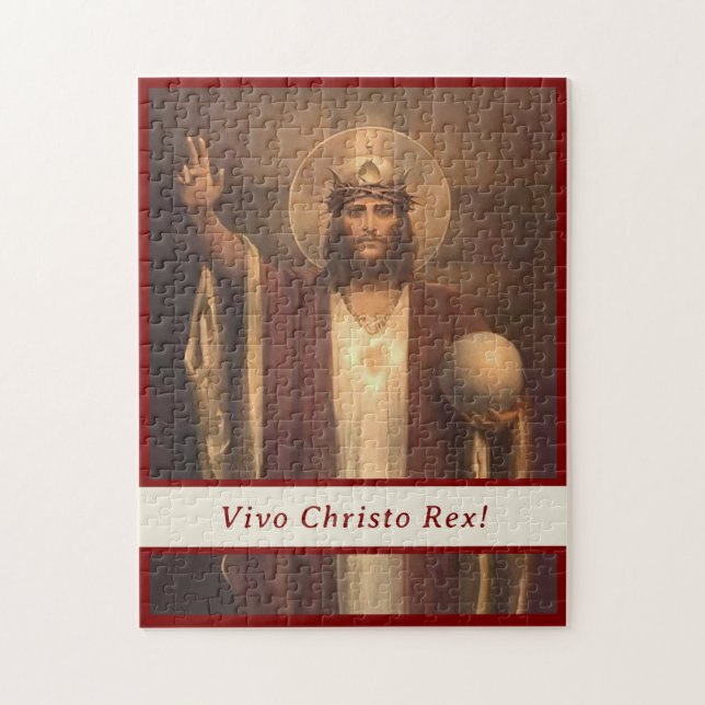 Customizable Christ the King Jigsaw Puzzle (Vertical)
