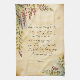 Customizable Christian Bible Verse Art Kitchen Towel