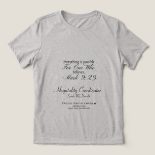 Customizable Christian Group T-Shirt Tri-Blend Shirt