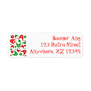 Customizable Christmas Boomerangs