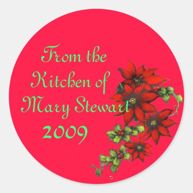 Customizable Christmas Canning Labels (Front)