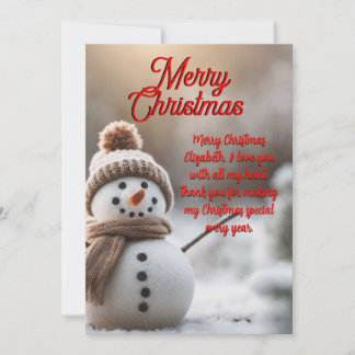 Customizable Christmas Card