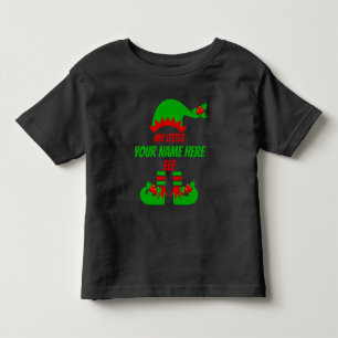 Customizable Christmas Elf Family Matching Holiday Toddler T-shirt