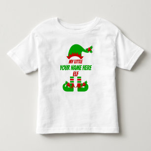 Customizable Christmas Elf Family Matching Holiday Toddler T-shirt