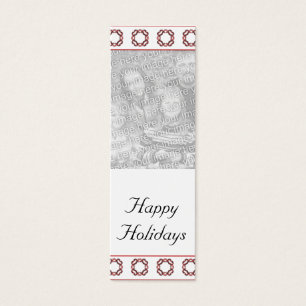 Customizable Christmas/Hanukkah Photo Bookmark